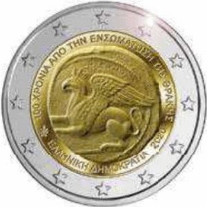 Griekenland 2 Euromunt 2020 “Inlijving van Thracië bij Griekenland.”