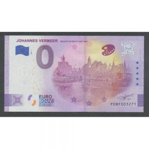 Nederland 0 Eurobiljet 2021″Kunstschilder Johannes Vermeer”
