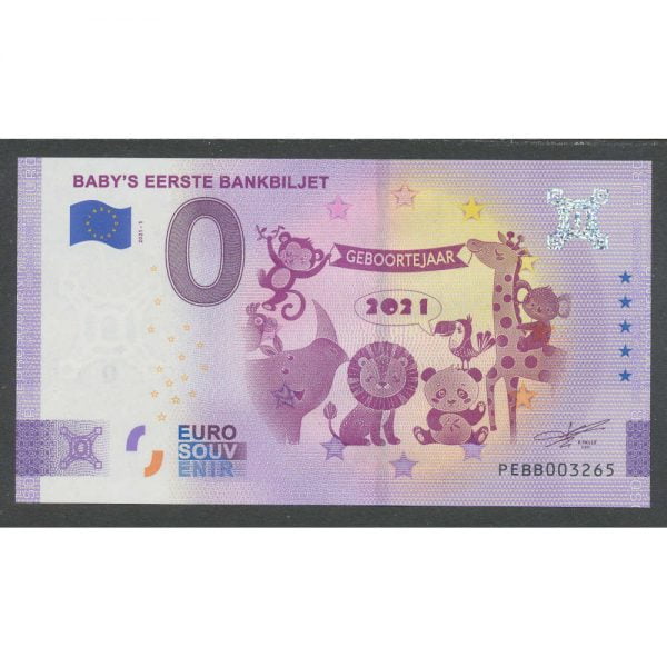 Nederland 0 Eurobiljet 2021 "Baby's Eerste Bankbiljet"