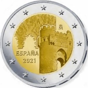 Spanje 2 Euromunt 2021 “Werelderfgoed Hoofdstad Toledo"