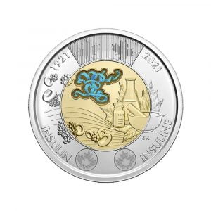 Canada 2 Dollar 2021 “Ontdekking van de Insuline" Gekleurd
