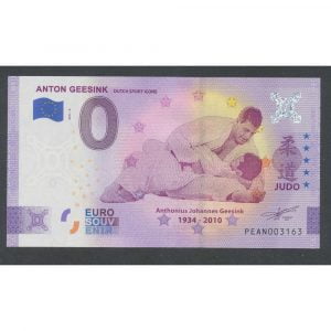 Nederland 0 Eurobiljet 2021 “Judoka Anton Geesink"