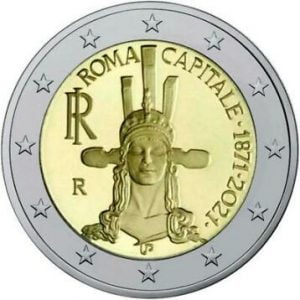 Italië 2 Euromunt 2021 “Rome Hoofdstad van Italië"