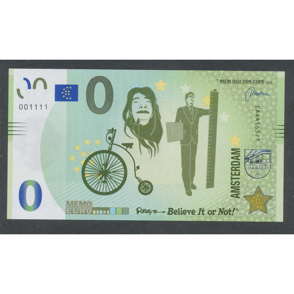 Nederland 0 Eurobiljet 2021 “Amsterdam Believe It or Not"