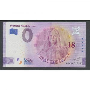 Nederland 0 Eurobiljet 2021 ″Prinses Amalia 18 jaar geworden"