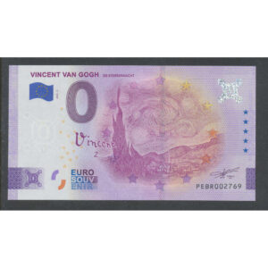Nederland 0 Eurobiljet 2022 “Van Gogh de Sterrennacht"