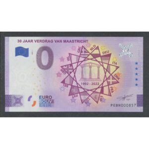 Nederland 0 Eurobiljet 2022 “30 jaar Verdrag van Maastricht"