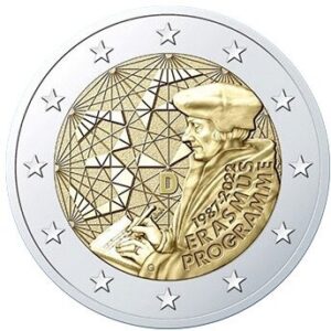 Duitsland 2 Euromunt 2022 “35 jaar Theoloog Erasmus”Letter A