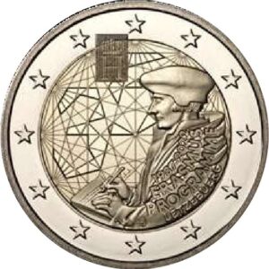 Luxemburg 2 Euromunt 2022 “35 jaar Theoloog Erasmus"