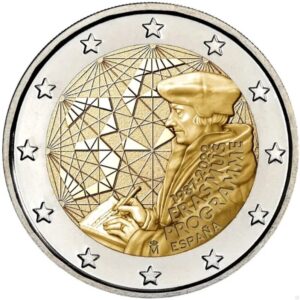 Spanje 2 Euromunt 2022 “35 jaar Theoloog Erasmus”