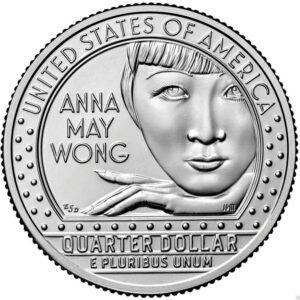 Verenigde Staten Quarter 2022 “Anna May Wong”Letter P