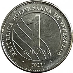 Venezuela 1 Bolívar 2021 “Simón Bolívar"