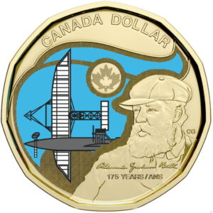 Canada 1 Dollar 2022 “Geboortedag van Alexander Graham Bell”Gekleurd
