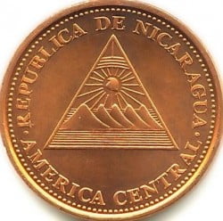 Nicaragua 5 Centavos 2002 "Bergen en de Zon"