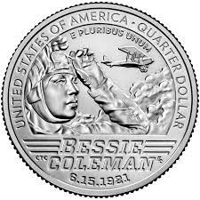 Verenigde Staten USA Quarter 2023 “Bessie Coleman”Letter S