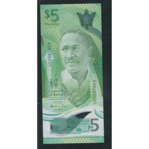 Barbados 5 Dollar 2022 “Sir Frank Mortimer Maglinne Worrell"