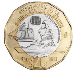 Mexico 2021 20 Pesos ”DE LA MARINA-ARMADA DE MEXICO"