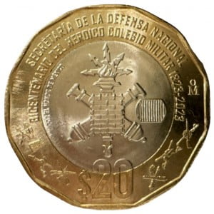 Mexico 2023 20 Pesos ”Heldense Militaire Academie"