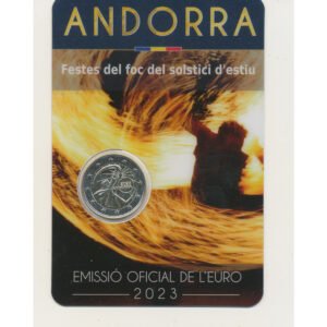 Andorra 2 Euromunt 2023 Blister “Festival Zomerzonnewende"