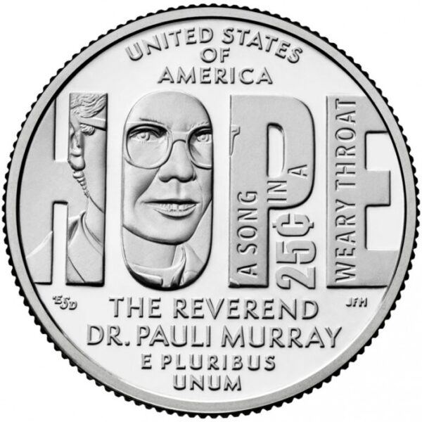 Verenigde Staten USA Quarter 2024 “Anna Pauline “Pauli” Murray”Letter P