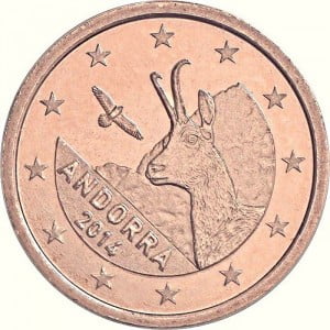 Andorra 1, 2, 5 Eurocenten 2019 “Set Circulatiemunten"