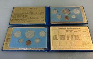 Singapore Set munten 1982 "Jaar van de Dog"