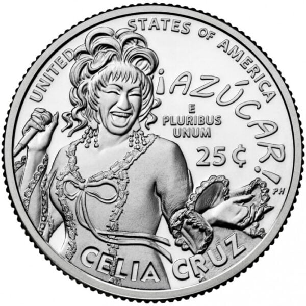 Verenigde Staten USA Quarter 2024 “Celia Cruz zangeres"Letter D