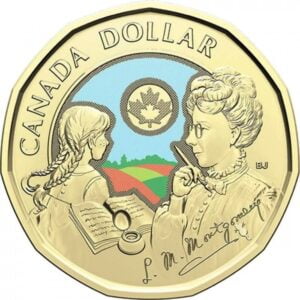 Canada 1 Dollar 2024 “Schrijfster W.L.M.Montgomery”Gekleurd