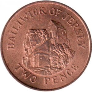 Jersey 2 Pence 1983 “Gebouwen”