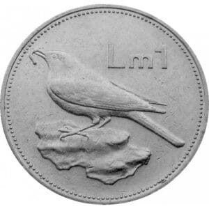 Malta 1 Lira 1986 “Vogel"