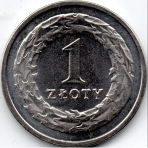 Polen 1 Zloty 2023 “krans Eikenbladeren"