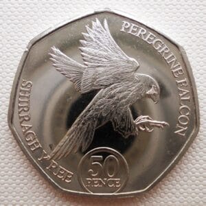 Isle of Man 50 Pence 2023 “Vogel de Slechtvalk"