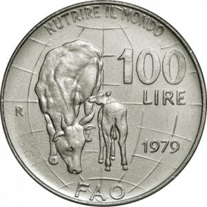 Italië 100 Lire 1979 “VN Landbouworganisatie"