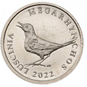 Kroatië 1 Kuna 2022 “Vogel de Nachtegaal"