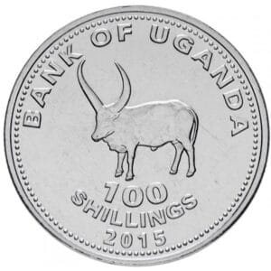 Uganda 100 Shillings 2015 “Een Stier”