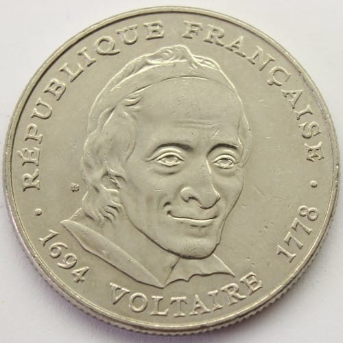 Frankrijk 5 Francs 1994 "Geboorte Voltaire"
