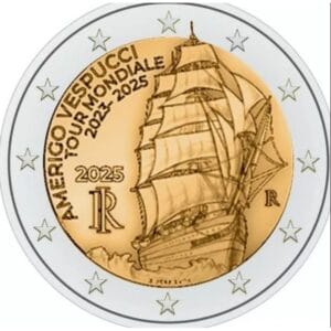 Italië 2 Euromunt 2025 “Opleidingsschip Amerigo Vespucci"