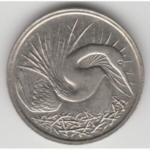 Singapore 5 Cents 1981 “De Slangenhalsvogel"