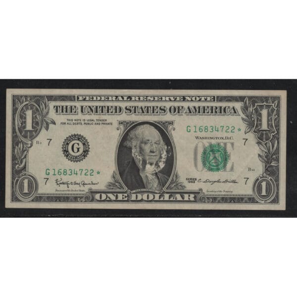 Amerika 1 Dollarbiljet 1963 "President Washington met *"