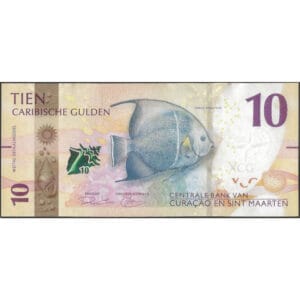Curaçao en Sint-Maarten 10 Gulden Bankbiljet 2025 "Zwarte Keizersvis"