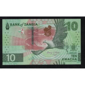 Zambia 10 Kwacha 2024 "Vogel de Visarend"