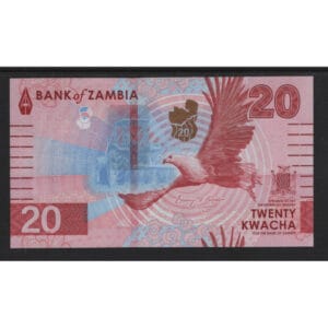 Zambia 20 Kwacha 2024 “Vogel de Visarend”