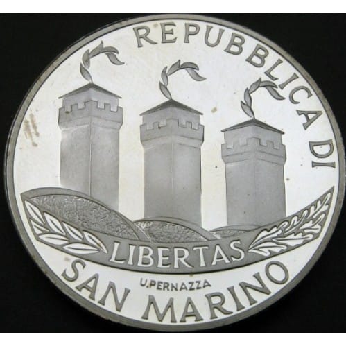 San Marino 5 en 10 Euro 2002 “Introductie Euro"Zilver Proof - Afbeelding 4