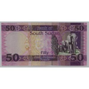 Sudan-South 50 Pounds 2019 “Kudde Olifanten"