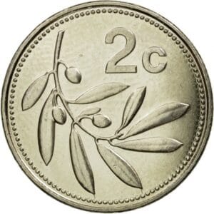 Malta 2 Cents 2002 “Plant een Olijftak"