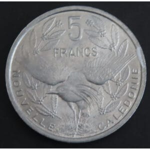 Nieuw-Caledonië 5 Francs 1952 “Vogel de Kagu”