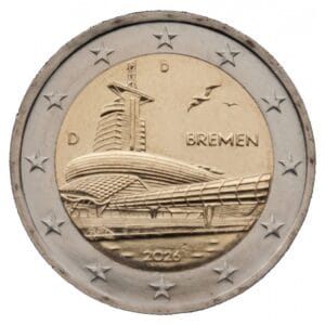 Duitsland 2 Euromunt 2026 “Klimahaus Bremerhaven”Letter D
