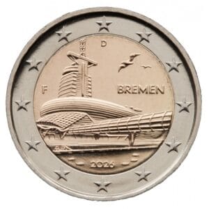 Duitsland 2 Euromunt 2026 “Klimahaus Bremerhaven”Letter F