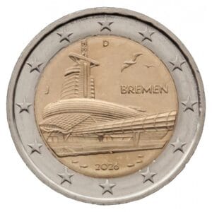 Duitsland 2 Euromunt 2026 “Klimahaus Bremerhaven”Letter J