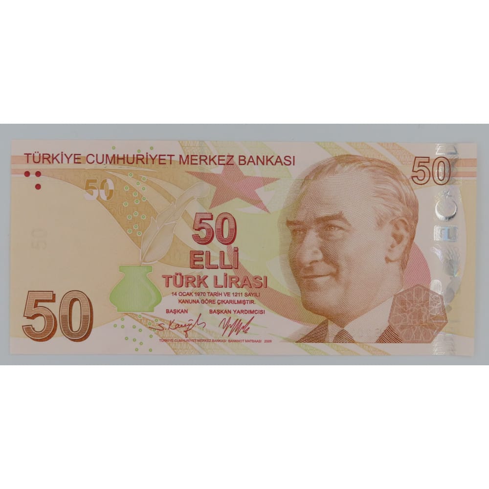 Turkije 50 Lira 2022 “Turkse Romanschrijver Fatma Aliye Topuz" - Afbeelding 2